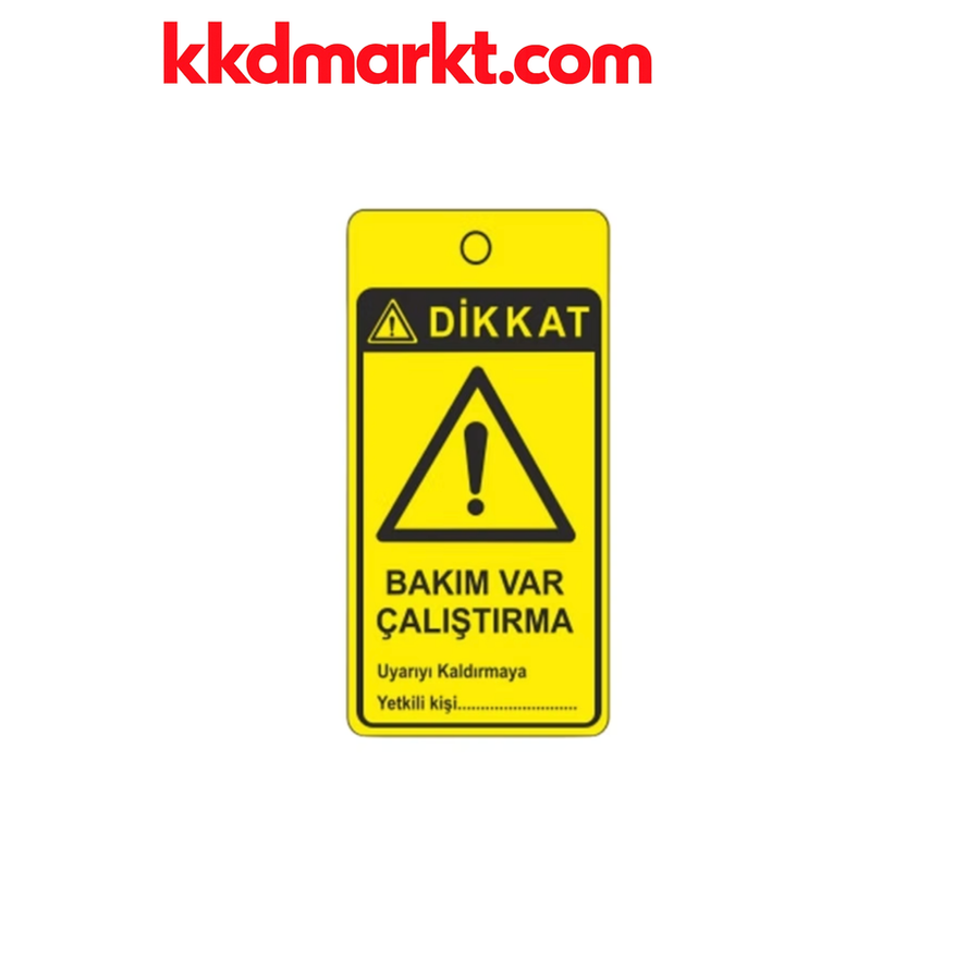 Locksan LS-LT14 Askılı EKED Uyarı Etiketi