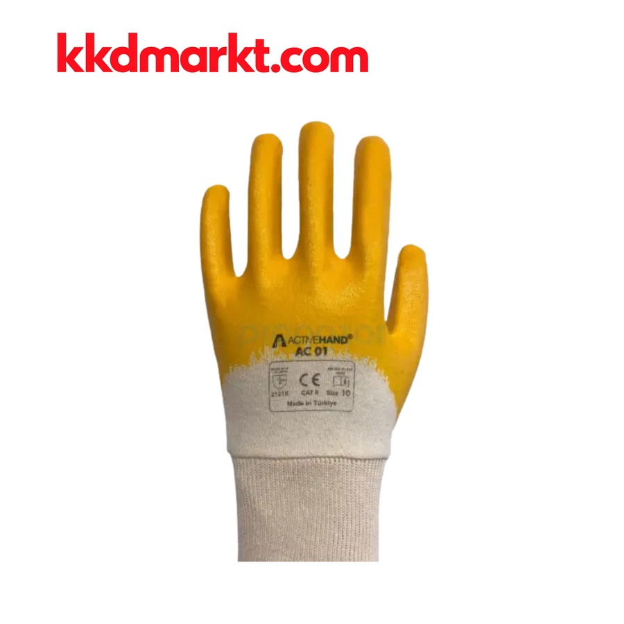 Activehand AC-01 Nitril Kaplama İş Eldiveni (Yağa Dayanıklı)