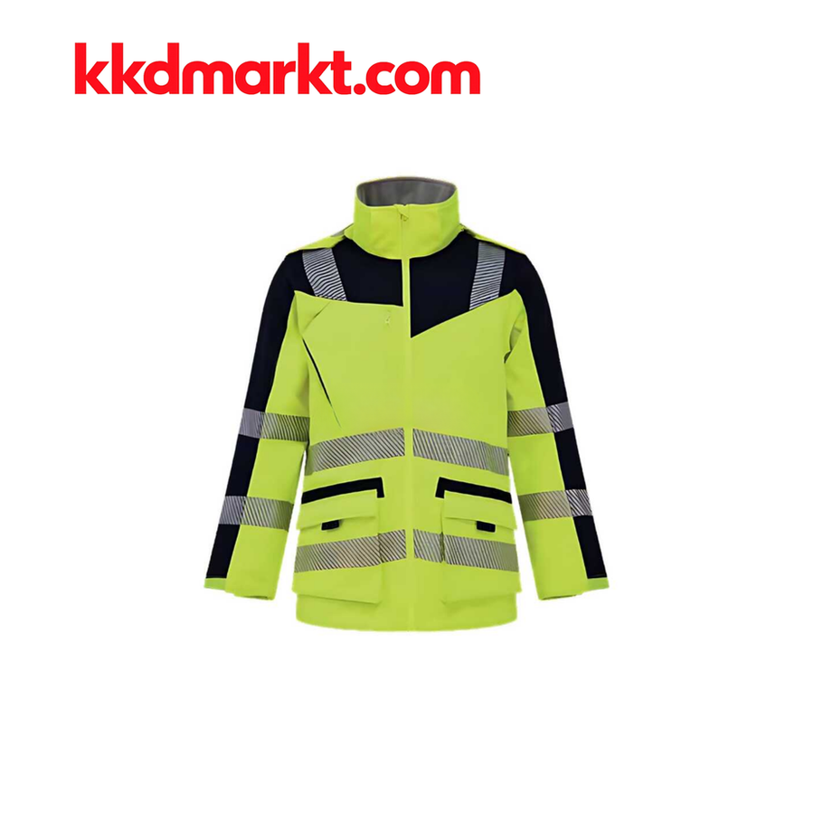 Izrasa NT-80S Sarı Yüksek Görünümlü Kontrast Softshell Parka