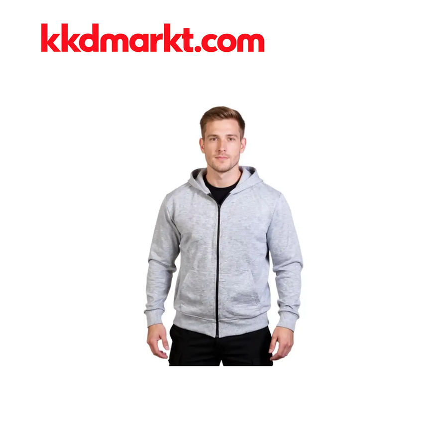 Cosywolf CW009622 Karaman Kapşonlu Hoody – Gri Melanj