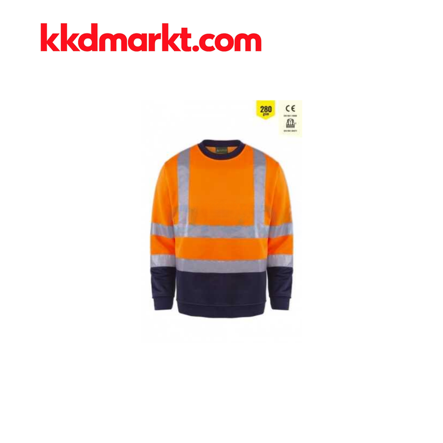 MYFORM 8142 Olympus Yüksek Görünürlüklü Sweatshirt – Turuncu