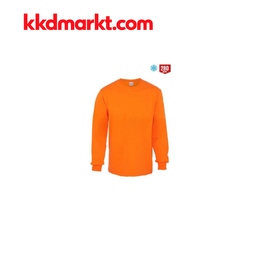8125 Regular Bisiklet (Sıfır) Yaka 2 İplik Sweatshirt – Turuncu