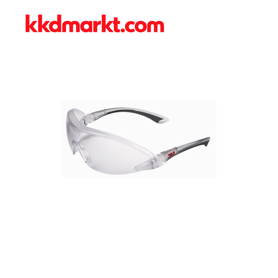 3M 2840 İş Güvenliği Gözlüğü – Şeffaf (Ayarlanabilir Sap / Kaş Koruma)