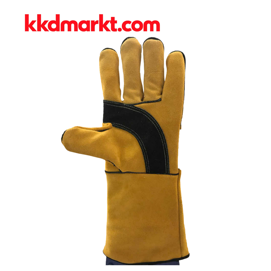 OMD Kevlar İpli Deri Kaynakçı Eldiveni - Marsala Luna K-103-40
