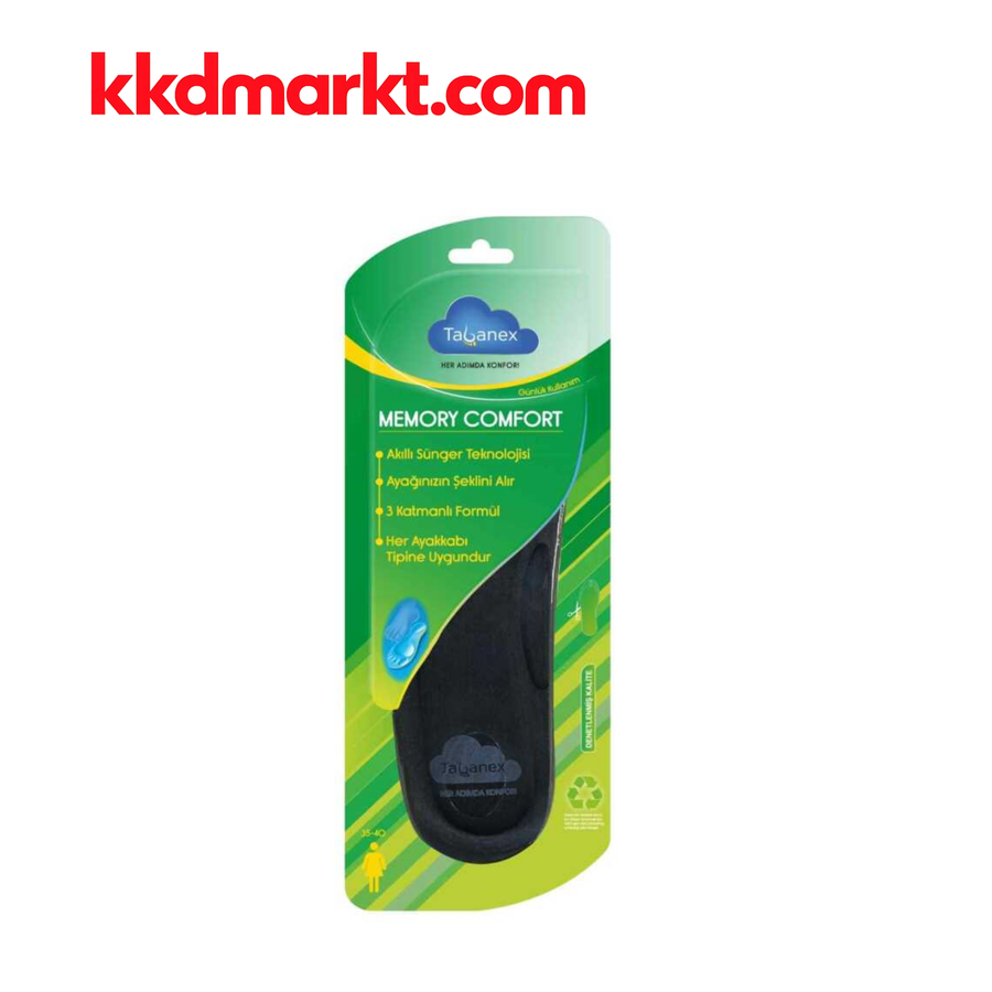 Tabanex 8620039 Memory Comfort Hafızalı Sünger Ayakkabı Tabanlığı