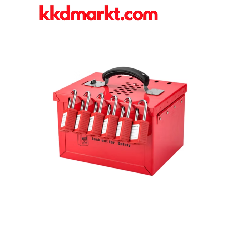 Locksan LS-X04 12+1 Delikli Grup LOTO Kutusu