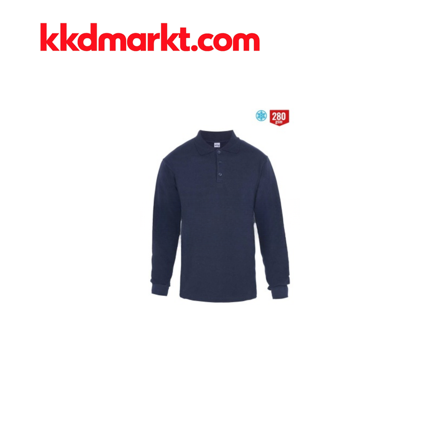 MyForm 8112 Regular Polo Yaka Sweatshirt – 2 İplik, Lacivert