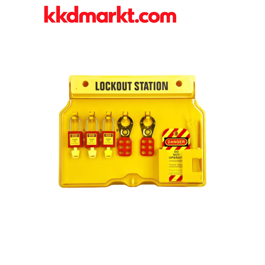 Locksan LS-B101 Duvara Monte Edilebilen Kapaklı LOTO İstasyonu