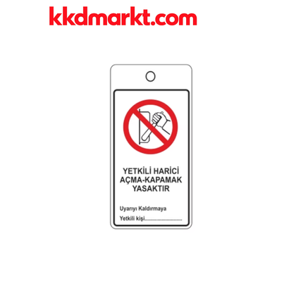 Locksan LS-LT11 Askılı Uyarı Etiketi