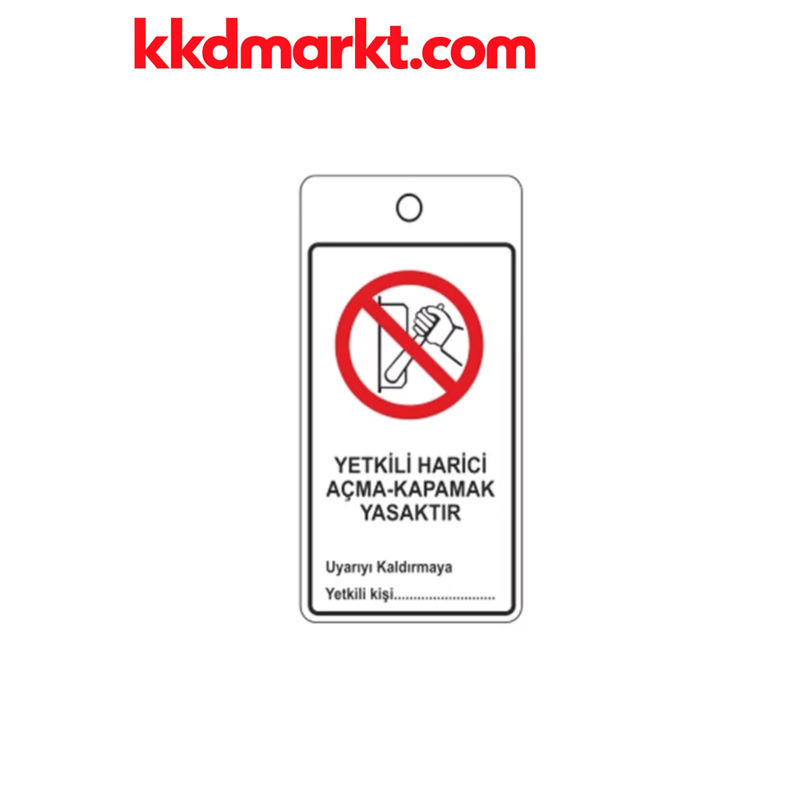 Locksan LS-LT11 Askılı Uyarı Etiketi