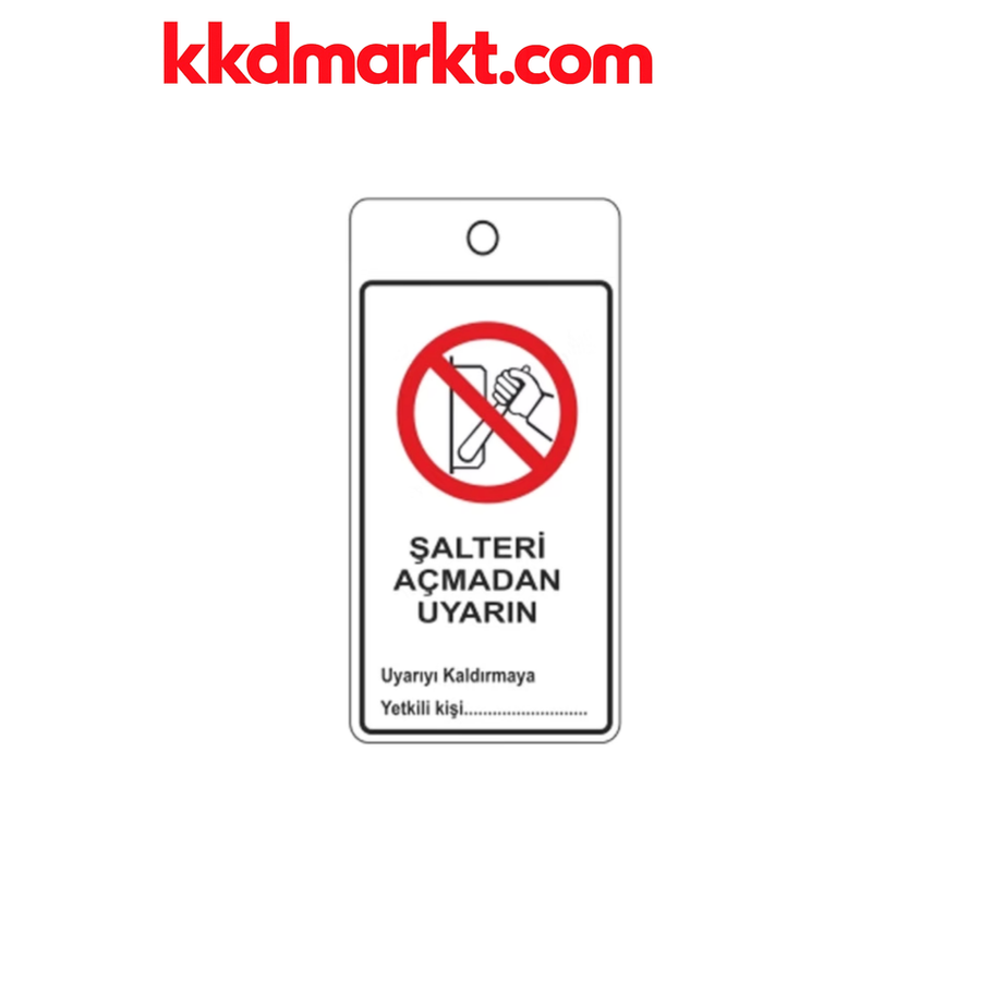 Locksan LS-LT07 Askılı Uyarı Etiketi