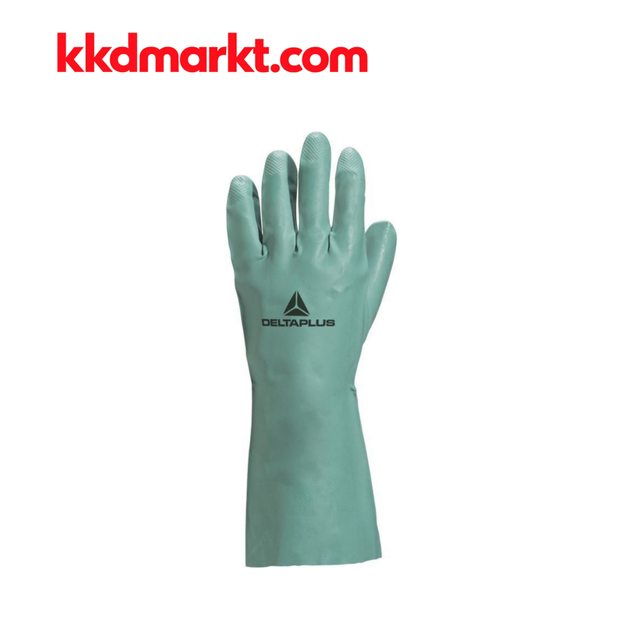 Delta Plus Nitrex 802 Pamuk Floklu Kimyasal Nitril Eldiven (33 cm)