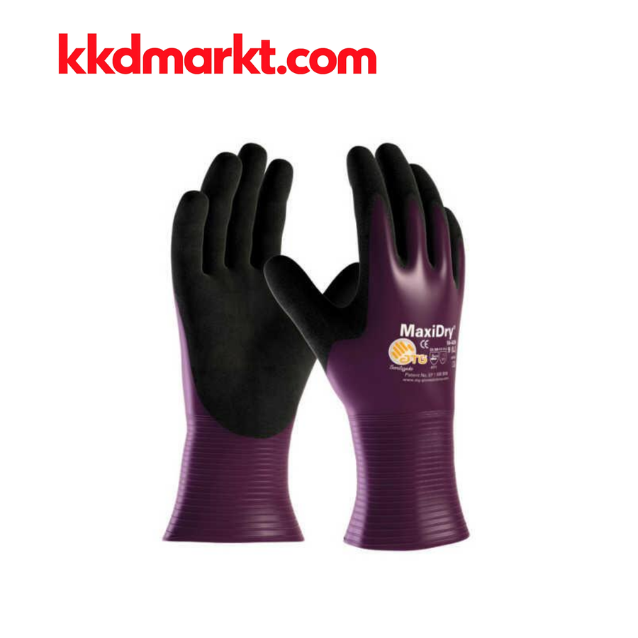 ATG MaxiDry 56-426 Köpük Nitril Montaj Eldiveni (Yağa Dayanıklı)