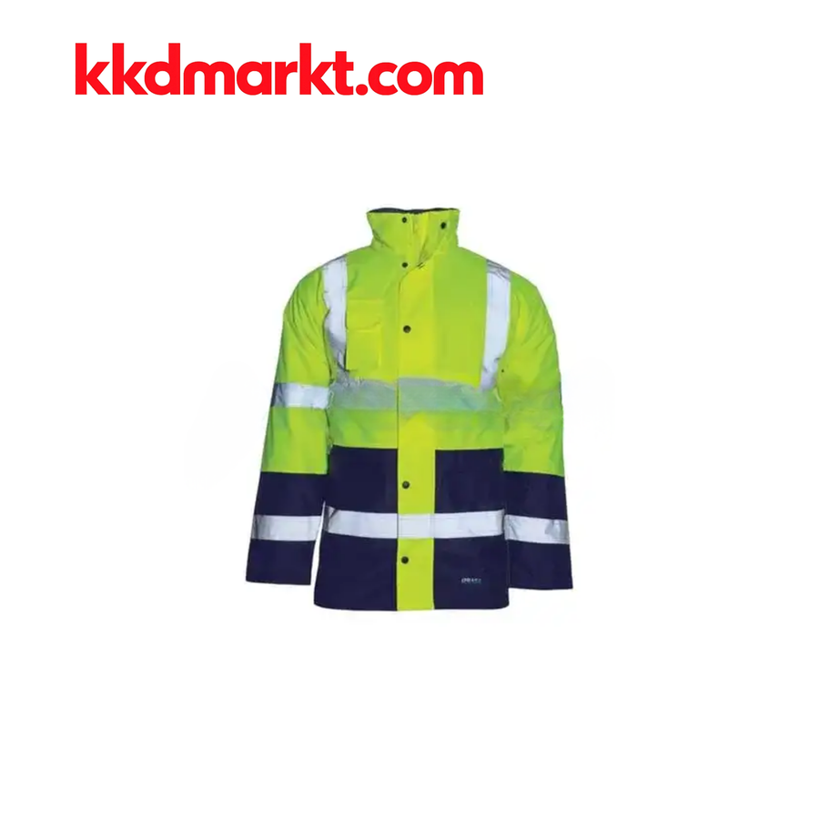 İZRASA NT05 Kapitoneli İki Renkli Parka – Sarı/Lacivert
