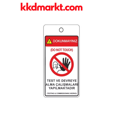 Locksan LS-LT06 Test ve Devreye Alma EKED Uyarı Etiketi