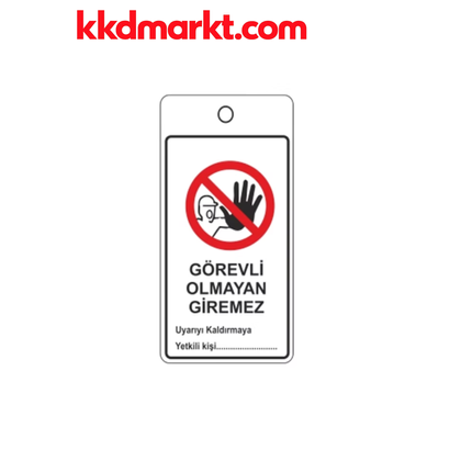 Locksan LS-LT13 Askılı EKED Uyarı Etiketi