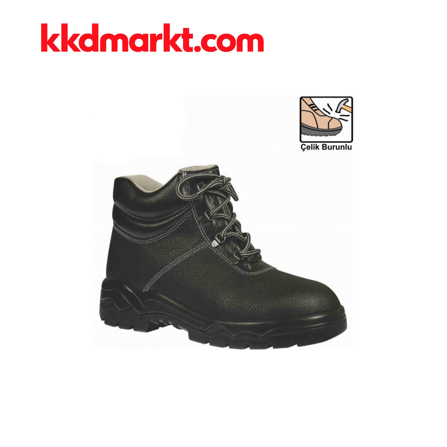 Mekap 072 R S2 Ecolux Deri Çelik Burunlu Bot