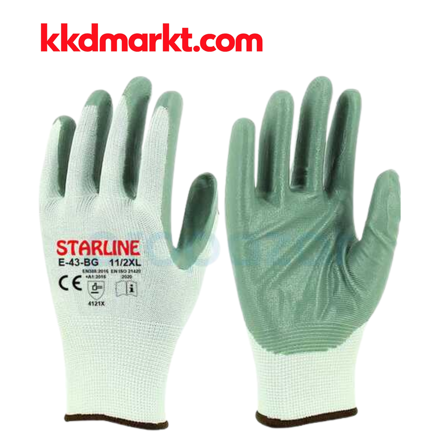 Starline E-43-BG Nitril İş Eldiveni (12’li Paket)