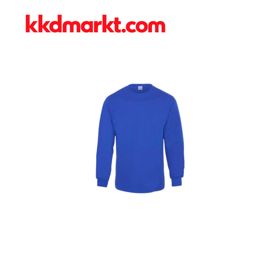 8125 Regular Bisiklet (Sıfır) Yaka 2 İplik Sweatshirt – Saks Mavi