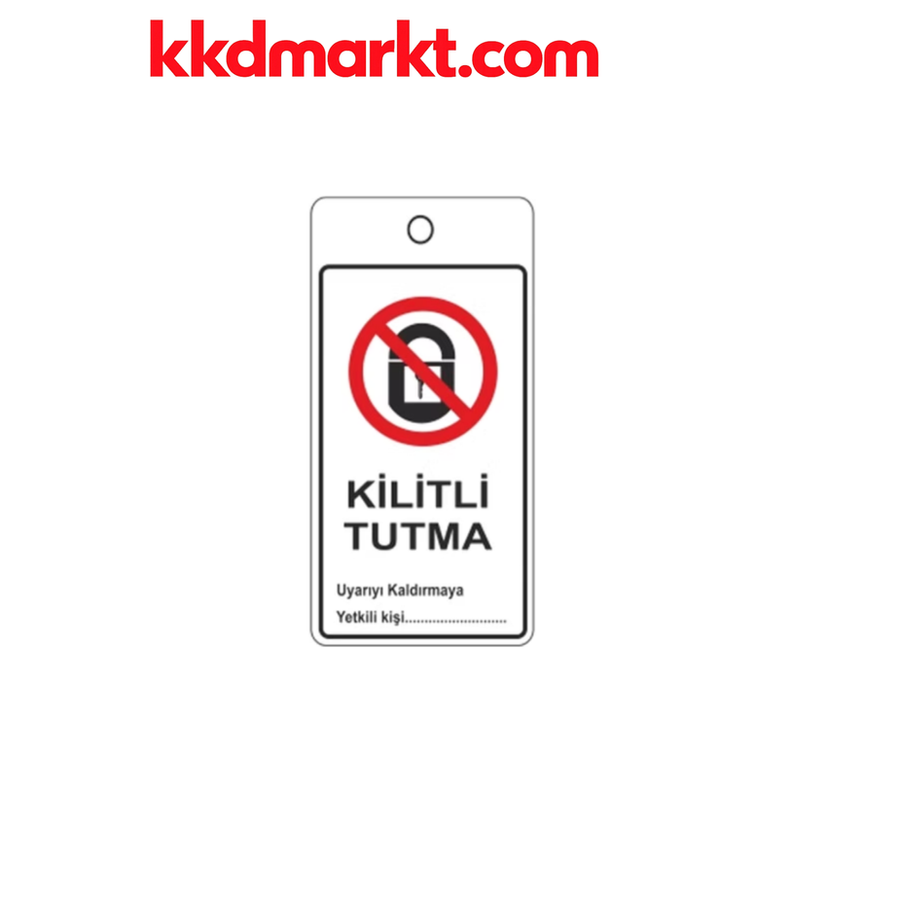 Locksan LS-LT05 Kilitli Tutma Askılı EKED Uyarı Levhası