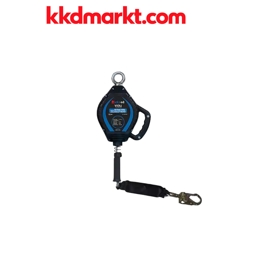 EKS-315 EKSED 15 Metre Çelik Halatlı Geri Sarımlı Düşüş Durdurucu