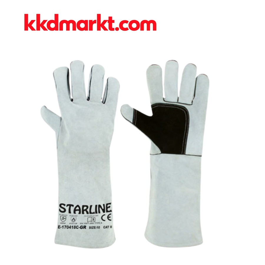 Starline E-170418C-GR Kaynak İş Eldiveni