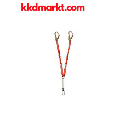 EKS 239-3 1.5 Metre Şok Emicili Elastik Çift Bacaklı Kolonlu Lanyard