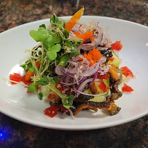 Salmon Skin Salad