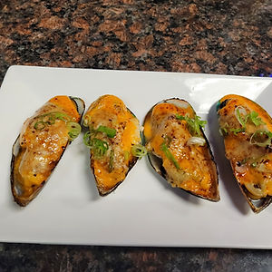 Baked Green Mussels - 4pcs