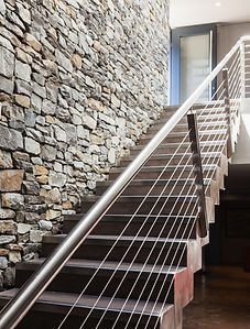 Hölzerne Treppen