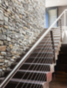 Hölzerne Treppen