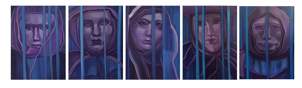 The Gaze Pentaptych by Rossella Mocerino