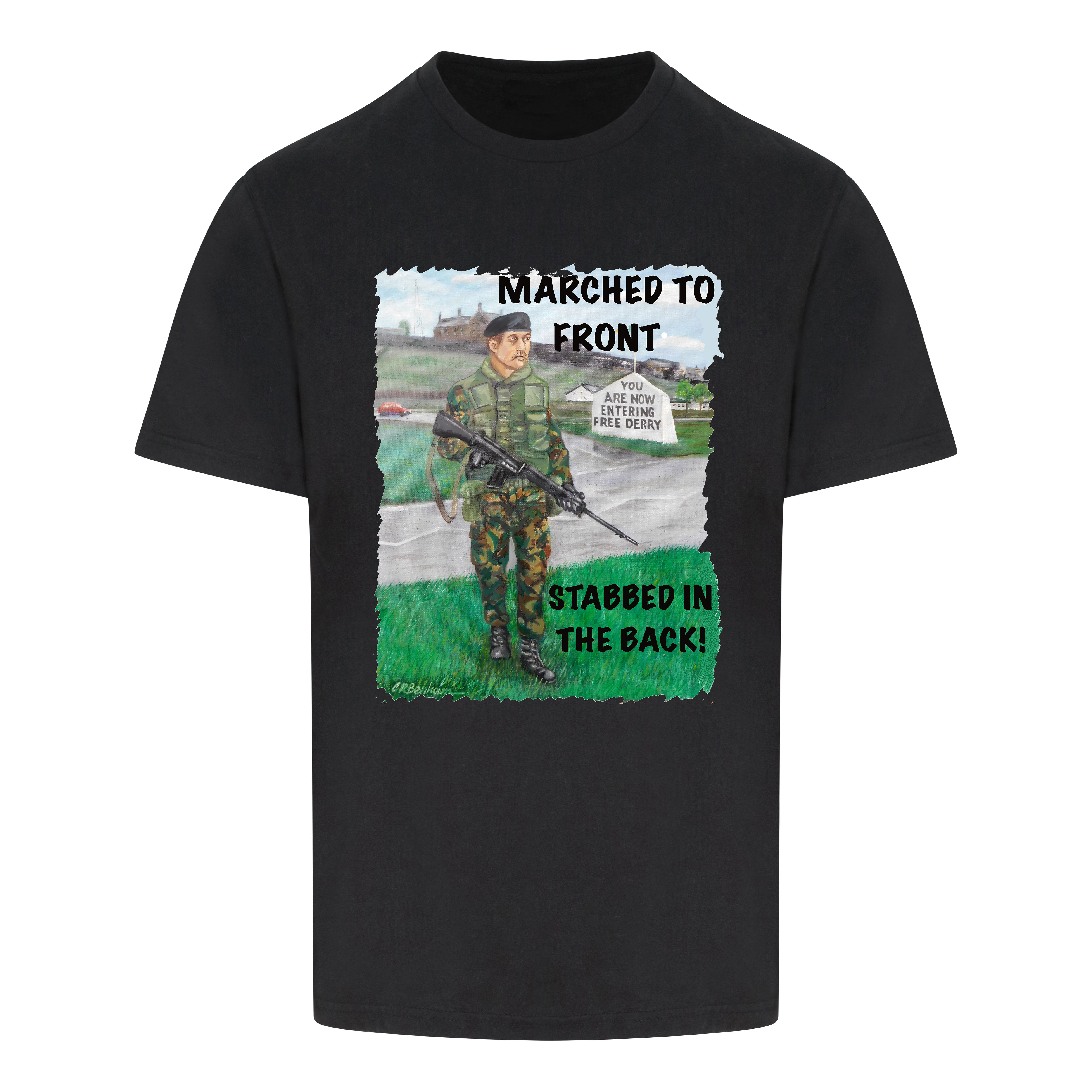 Marched to the front.