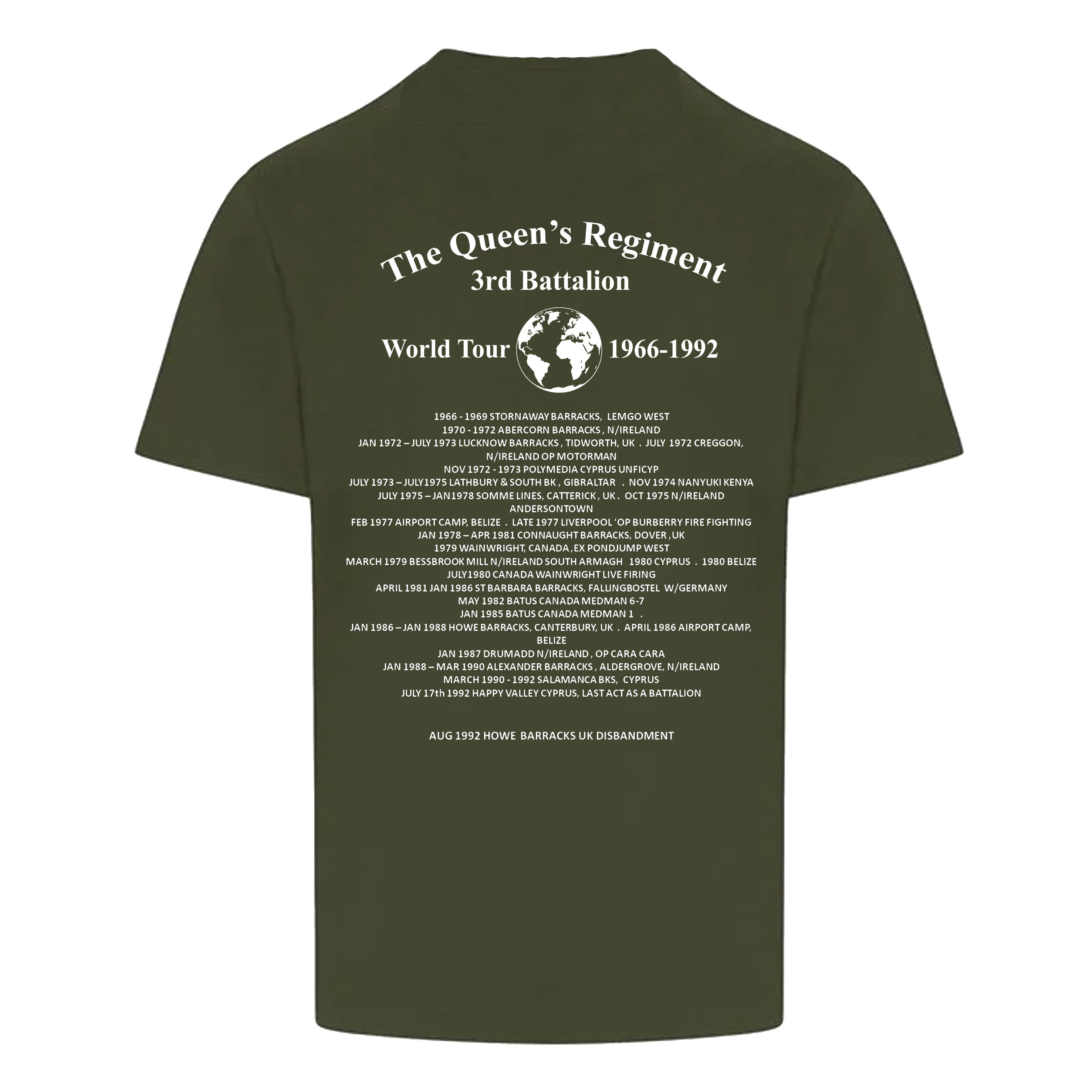 Qns Regt. World Tour - 3rd Bn.