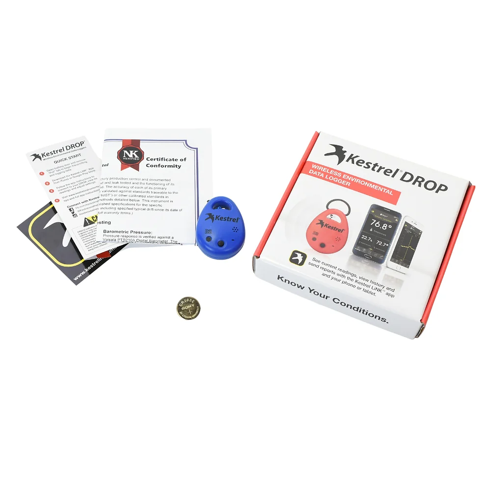 Thumbnail: Kestrel DROP D2 Temperature and Humidity Monitor Blue
