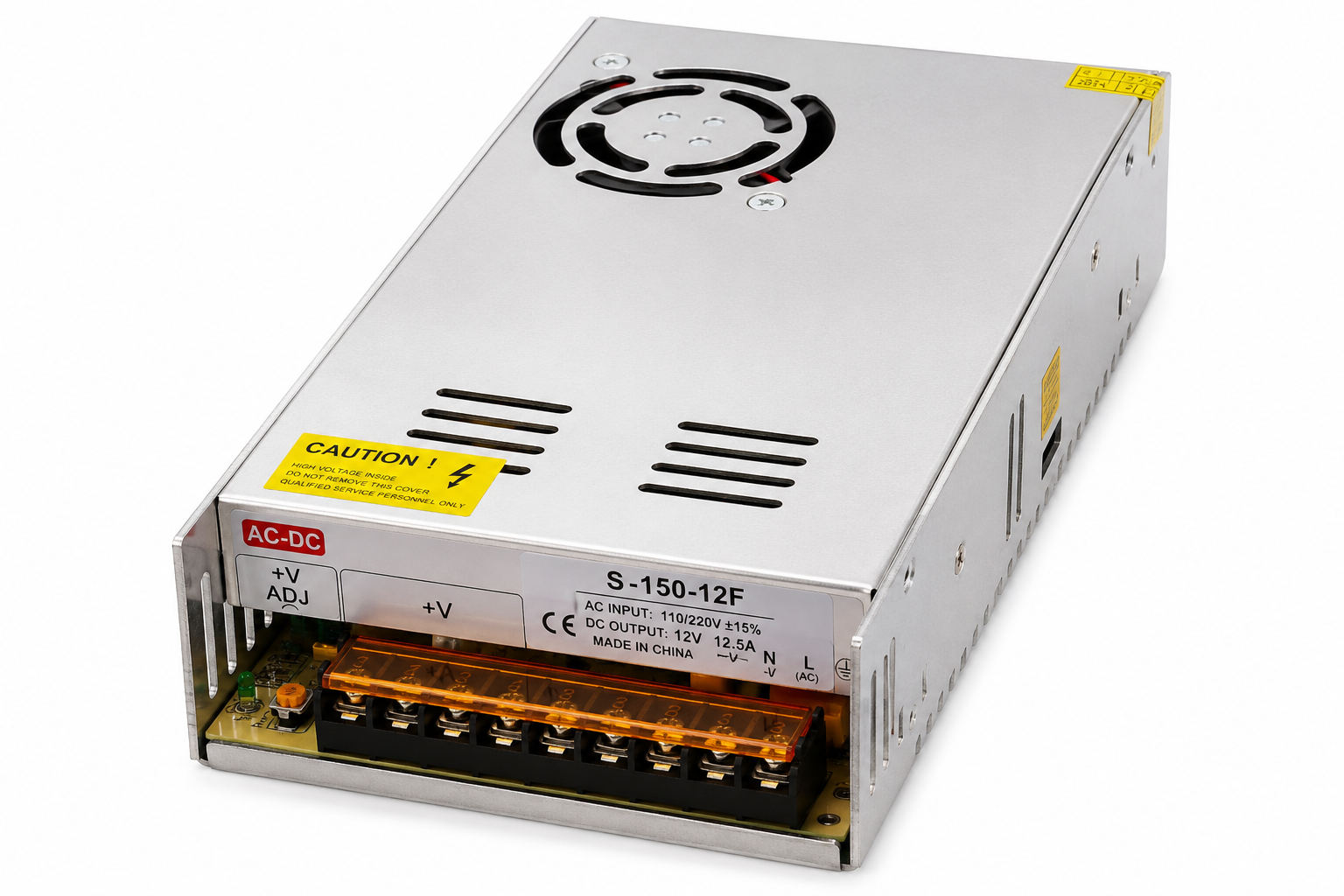 S-150-12F 150W 12V 12.5A Switching Power Supply With Fan AC 110V/220V5