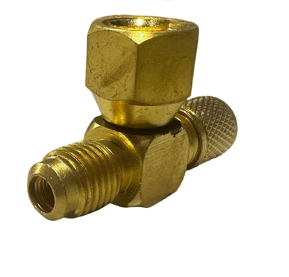 Thumbnail: BT14  BRASS TEE 1/4 Male x 1/4 Female x 1/4 Male For R410a R404a R32