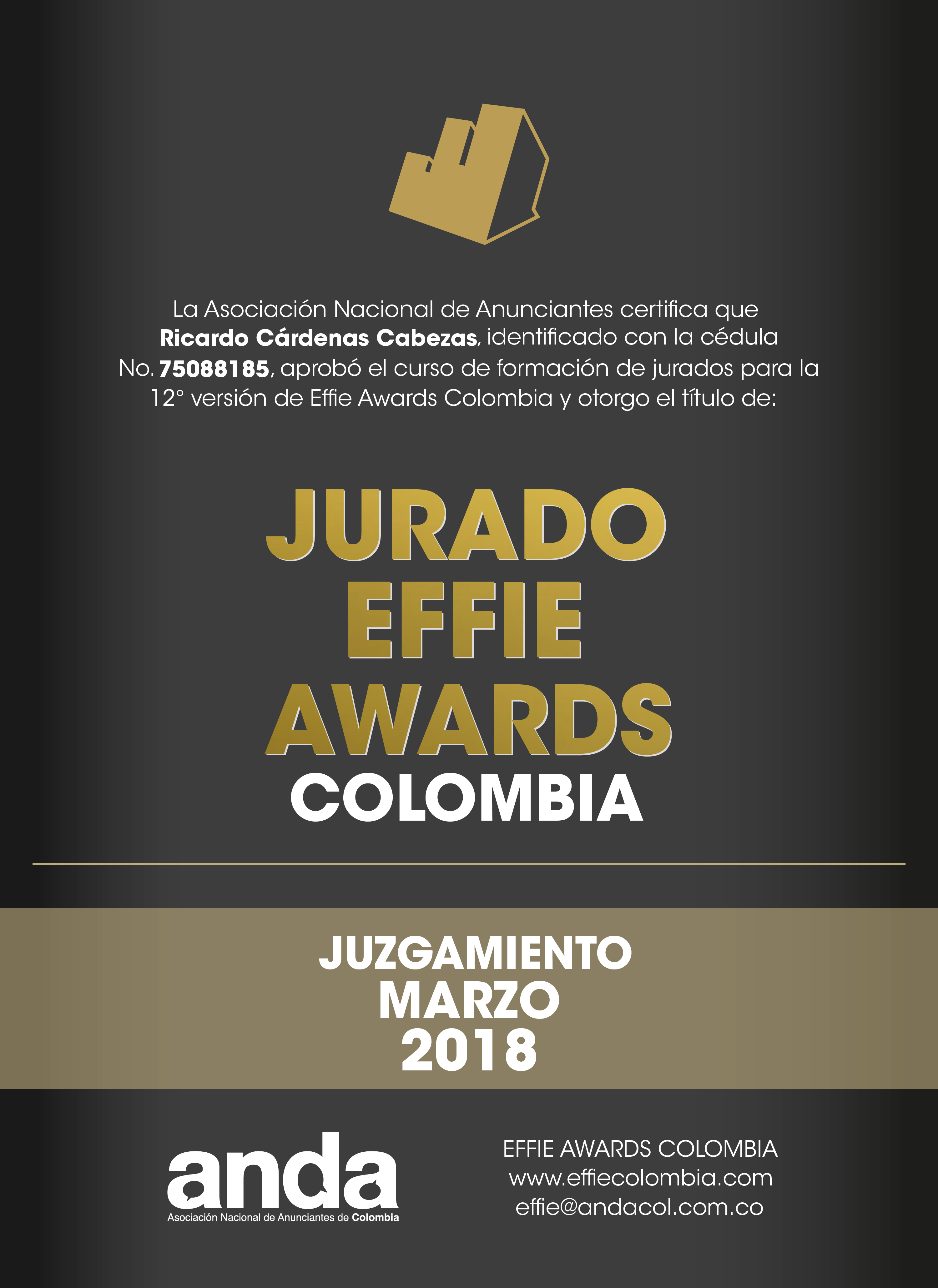 Jurado de los Effie 2018