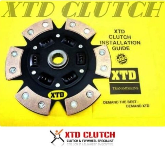 XTD STAGE 3 SPRUNG 6 PUCK CLUTCH RACE DISC JDM 93-95 HONDA CIVIC 1.6L B16 DOHC