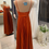 Thumbnail: HEBE spaghetti straps electric-pleated dress