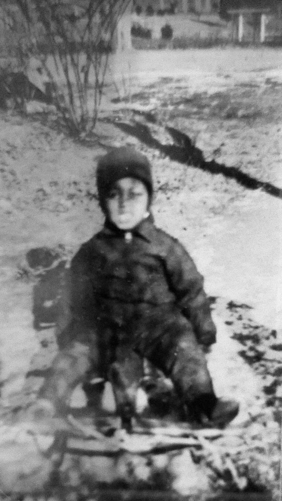 Milton Bailey as a child at the Bailey Homestead neighborhood, 308 W. High Street, Milford, PA 18337