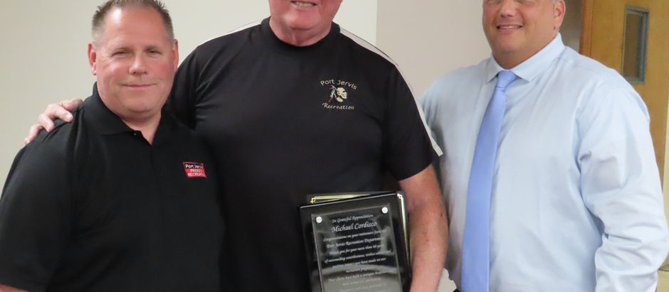 Retiring Recreation Supervisor Mike Cordisco saluted for 40-plus years of service to Port Jervis region!