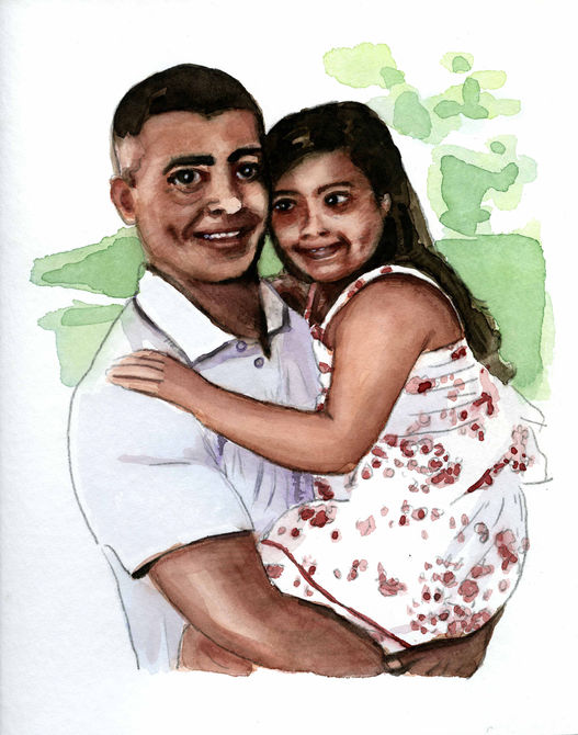 Romário de Souza Faria mit seiner jüngsten Tochter Ivy