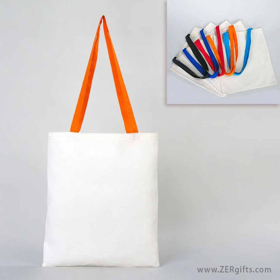 colorful straps promotional tote bag