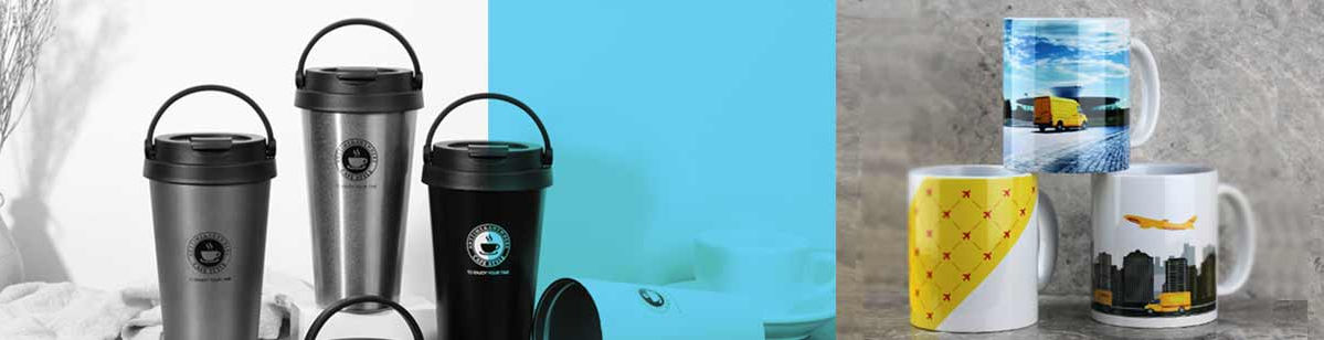 Branded mugs thumblers flasks merchandise