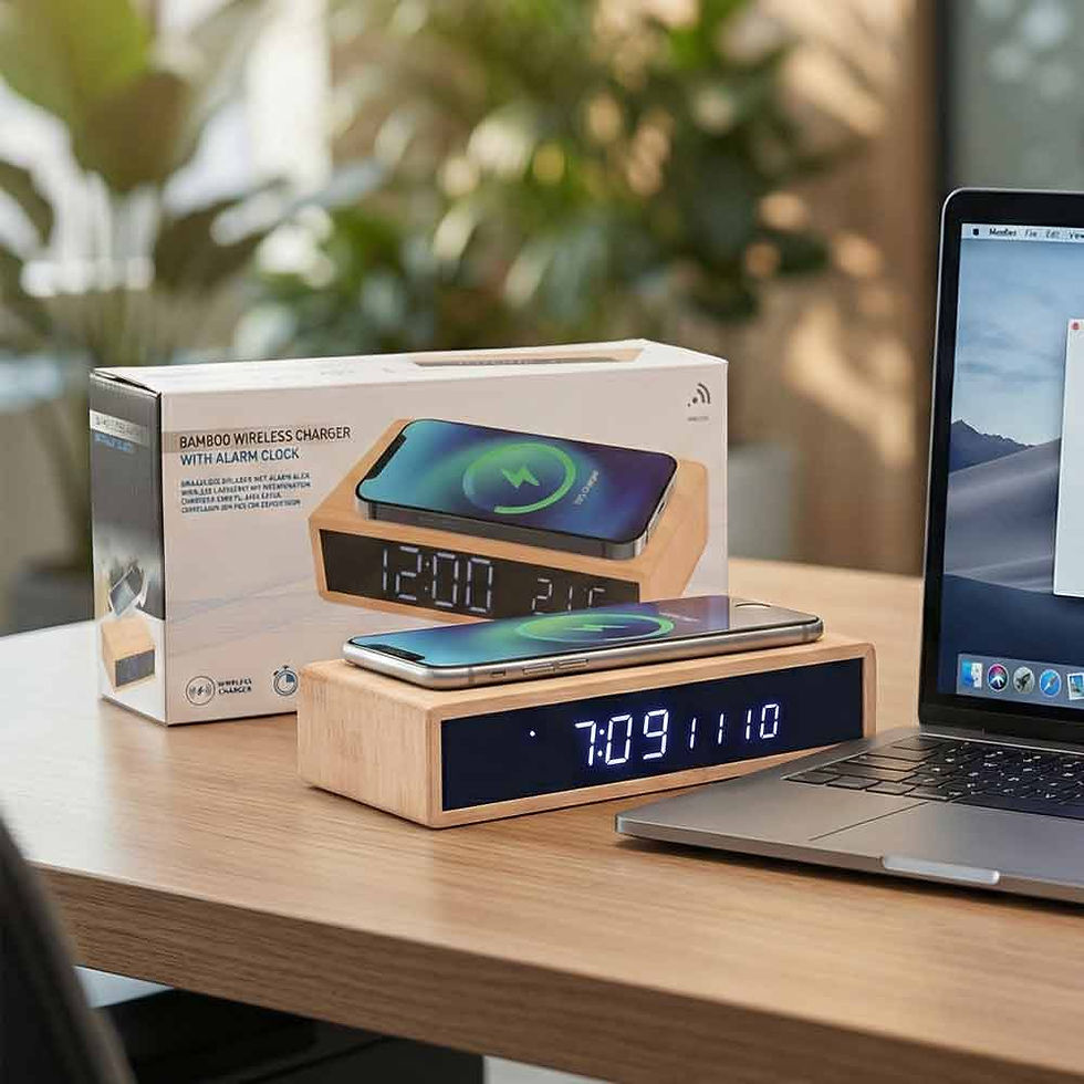 Thumbnail: Wireless Charger Bamboo Istanbul Merchandise
