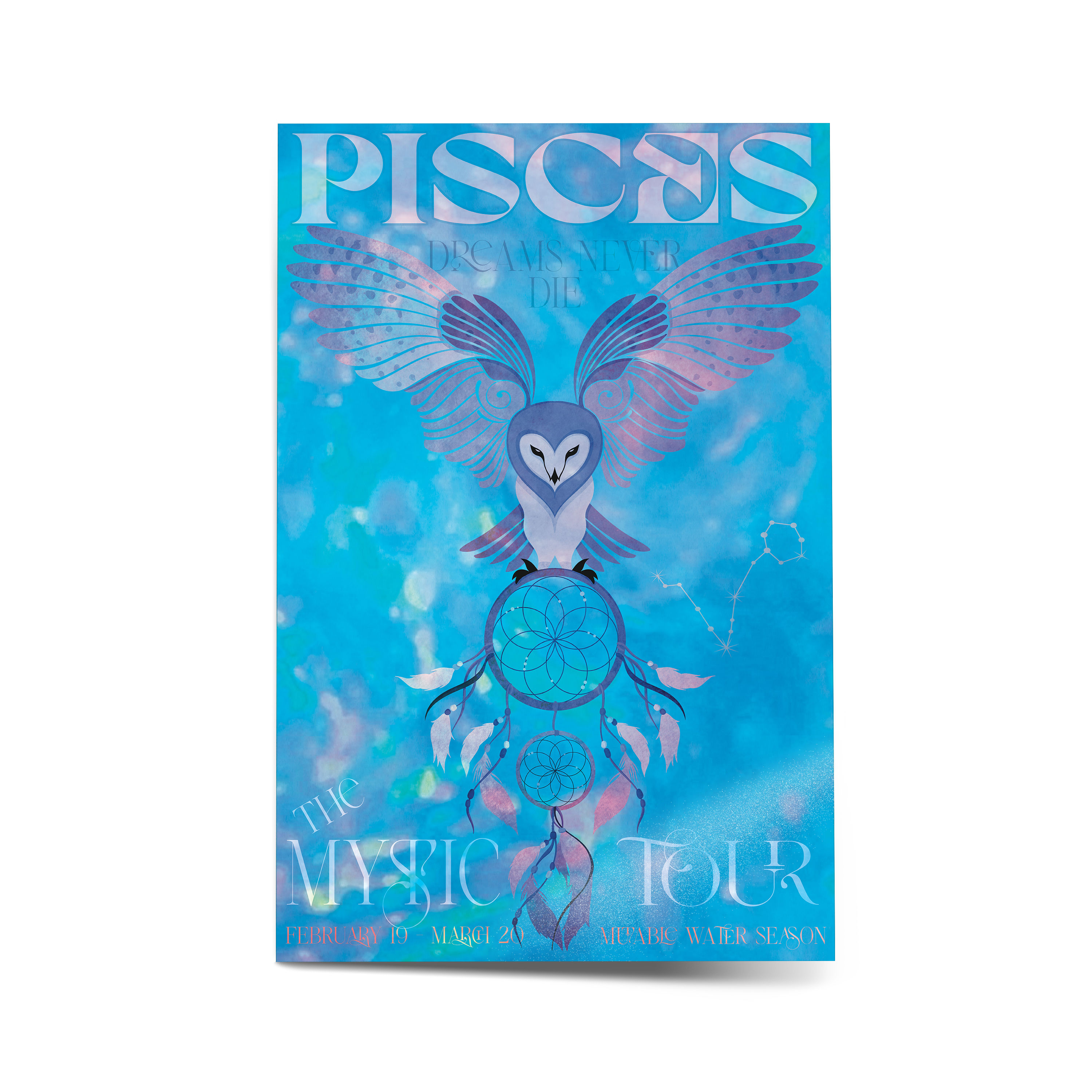 Pisces Band Poster Art Print | Semi-Gloss Poster