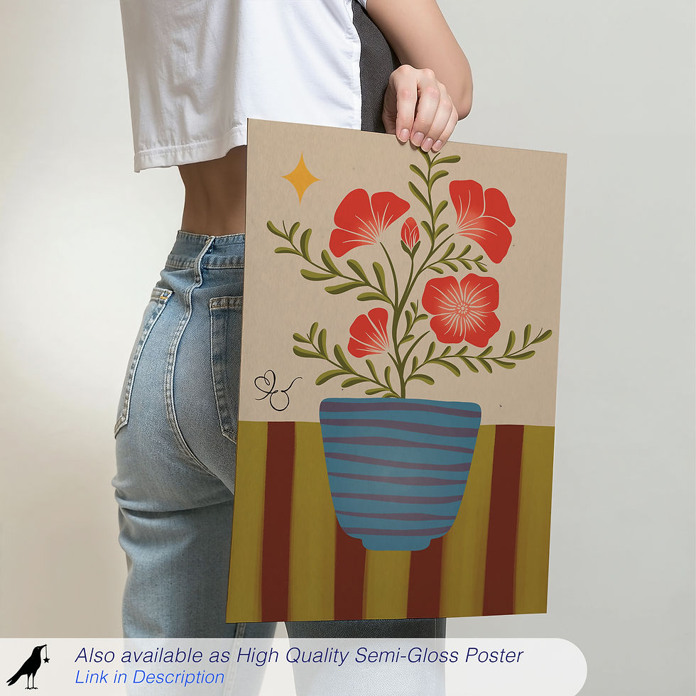 Thumbnail: Taurus Stars In Bloom Botanical Pop Art | Printable Artwork