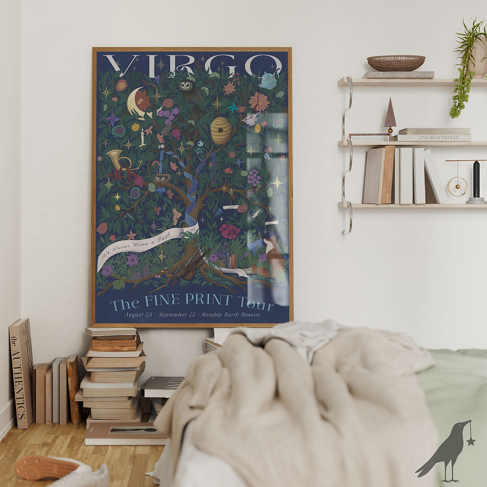 Thumbnail: Virgo Band Poster Art | Printable Artwork