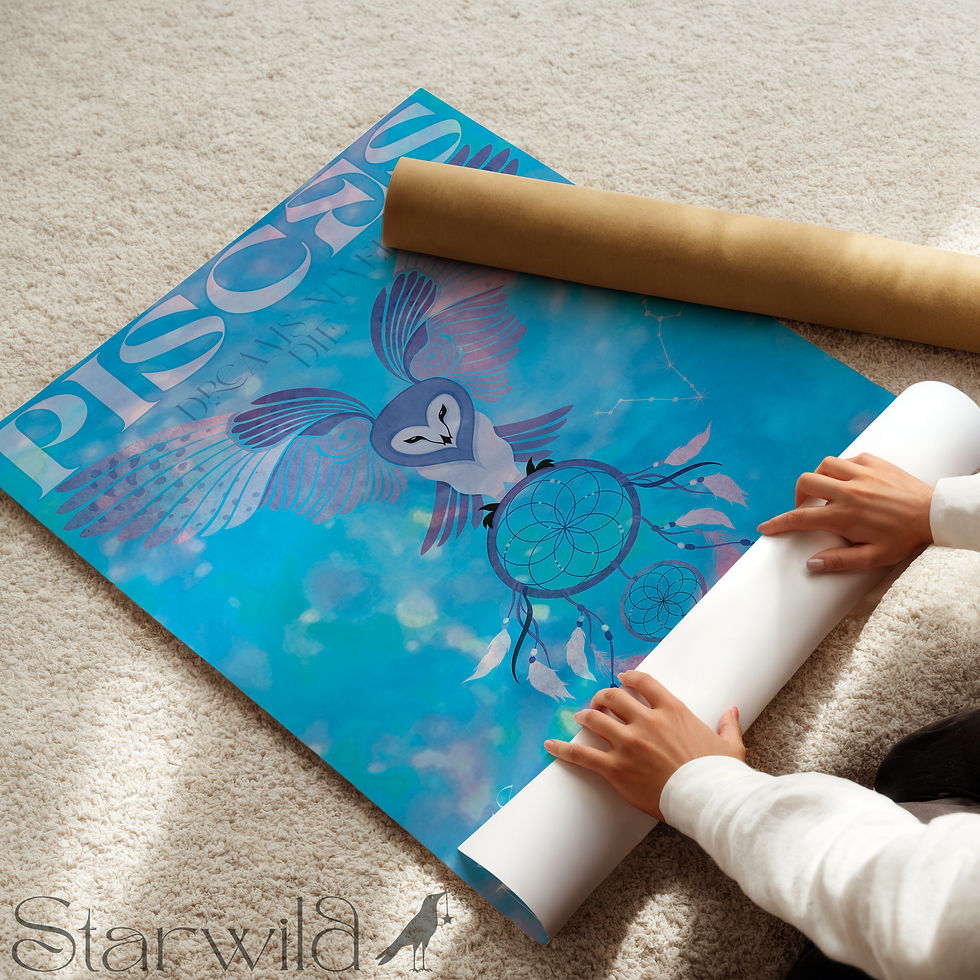 Thumbnail: Pisces Band Poster Art Print | Semi-Gloss Poster